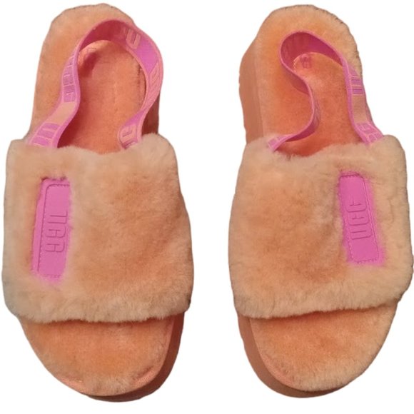 NWT & Gorgeous | UGG | Disco slide | Fur Platform Slippers | Women's | Size: 10 - Picture 4 of 16